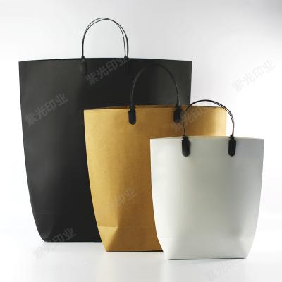 高檔服裝手提紙袋購(gòu)物袋定制印刷定做印logo牛皮紙加厚包裝紙袋子